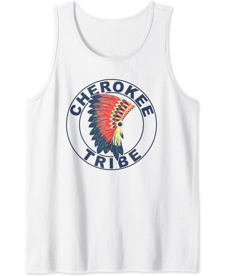 Cherokee Tribe Headdress Native American Cherokee Nation Tank Top