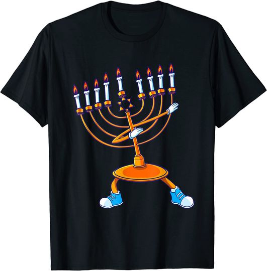 Discover Hanukkah Dancing Chanukah Kids Girls Boys T-Shirt
