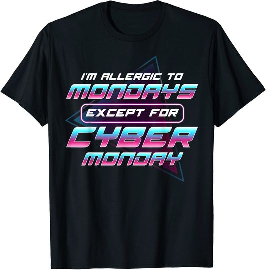 Discover Only Monday I Love is Cyber Monday Vaporwave T-Shirt