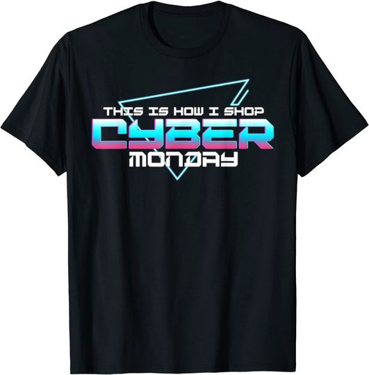 Discover This is How I Shop Cyber Monday Vaporwave T-Shirt