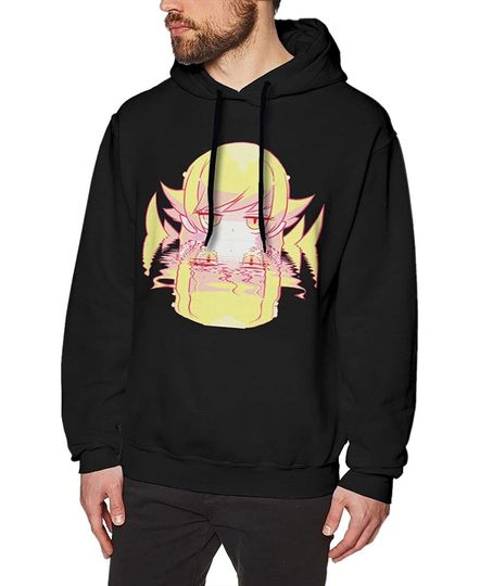 Oshino Shinobu Men's Casual Long Sleeved Cotton Sweatshirts Pullover Hoodie