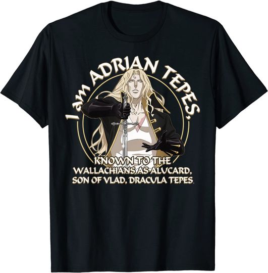 Castlevania I Am Adrian Tepes Known As Alucard T-Shirt