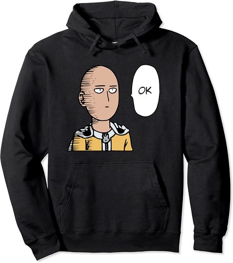 Anime Saitamas OK Pullover Hoodie