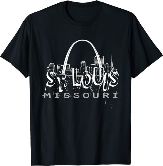 St Louis Missouri Gateway Arch Graffiti T Shirt