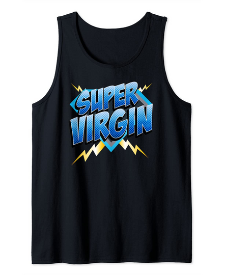 Discover Super Virgin Blue Design Virginity Rocks Tank Top