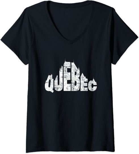 Discover Quebec Chateau Frontenac Typography Canada Traveler T Shirt