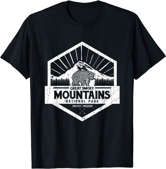 Great Smoky Mountains National Park US Black Bears Vintage T-Shirt