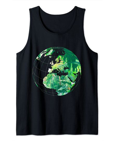 Tropical Forest View in a Globe Biosphere Wilderness Park Tank Top