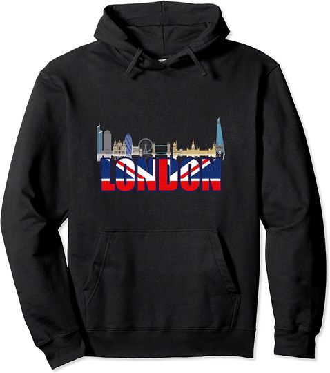 Big Ben Tower Bridge Pullover Hoodie