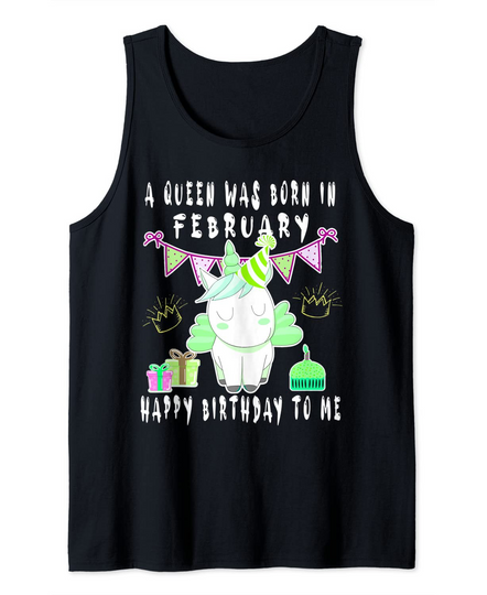 Discover A Queen Was Born In February Tank Top