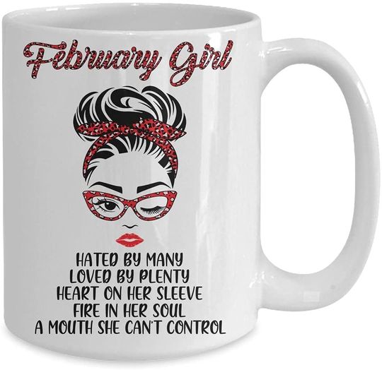 Discover February Girl Hated By Many Loved Mug