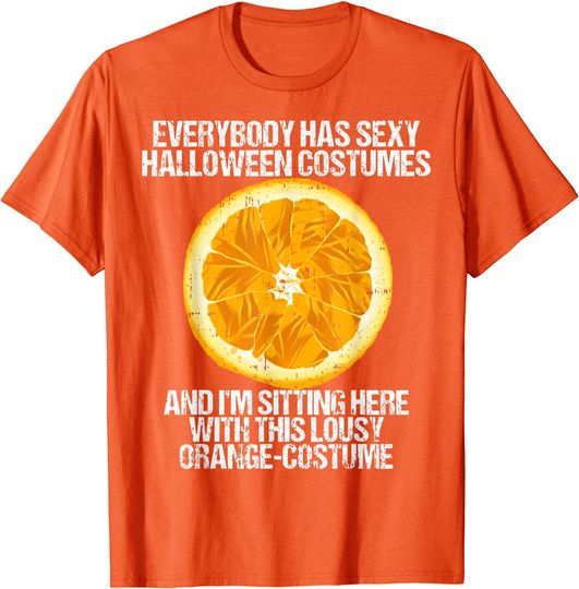 Lousy Orange Easy Fruits Halloween T Shirt