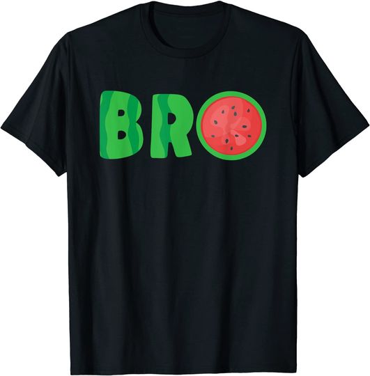 Bro Watermelon Tee Cool Summer Tropical Fruit Melon T Shirt
