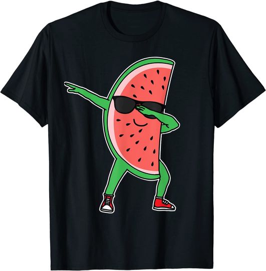 Dabbing Watermelon Kawaii Dab Summer Fruit Melon T Shirt