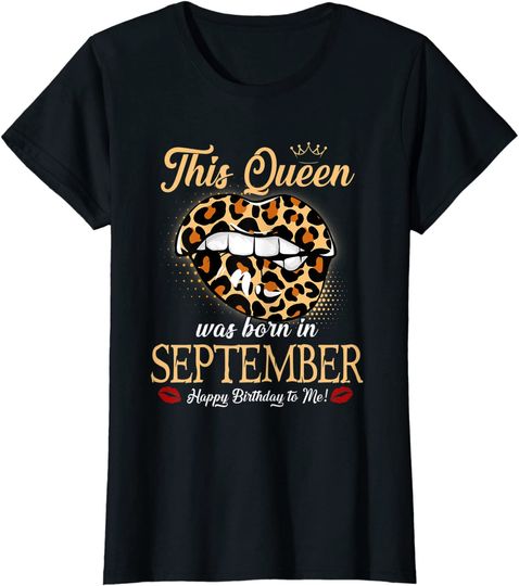 Discover September Birthday Leopard It's My Birthday September Queen T-Shirt