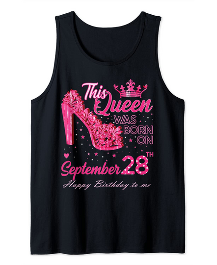 Discover A Queen Was Born on September 28 High Heels Tank Top