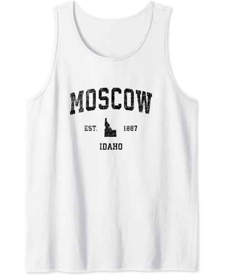 Moscow Idaho Vintage Sports Tank Top
