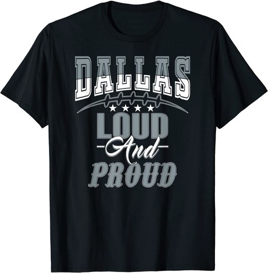 Dallas Texas Vintage Varsity Football Fan T-Shirt