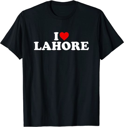 Discover I Love Lahore Heart T-Shirt