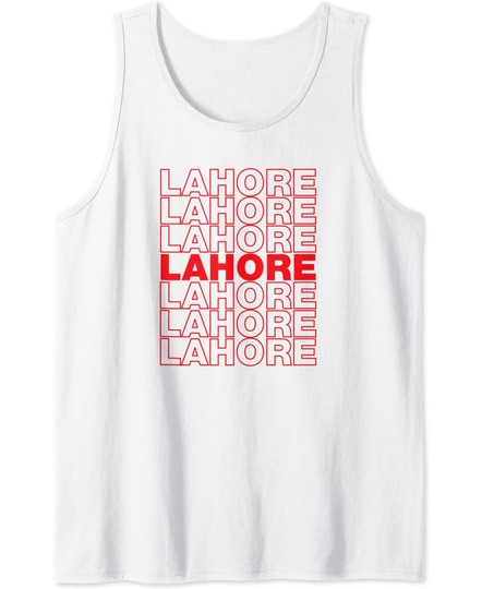 Discover Lahore Thank You Bag Design Tank Top