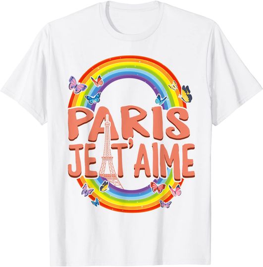 Paris je t'aime I Love Eiffel Tower T-Shirt