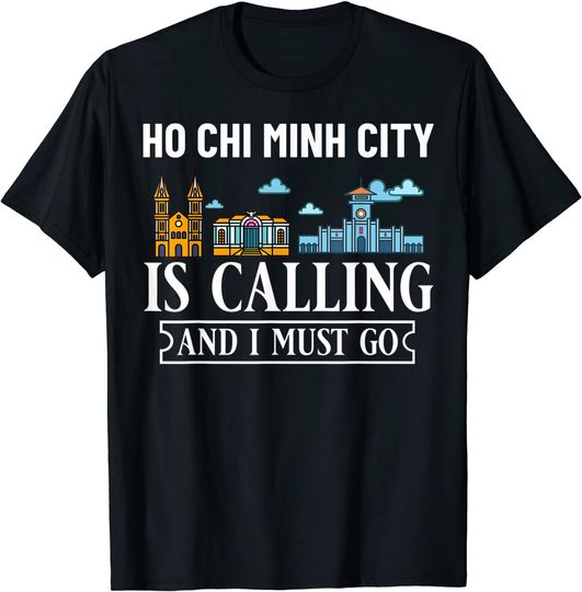 Ho Chi Minh City Trip Vietnam Skyline Map Travel TT Shirt
