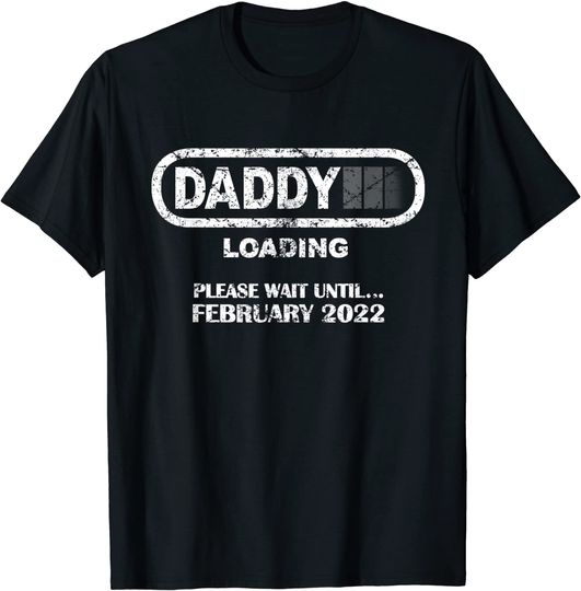 Mens Daddy To Be February Vintage T-Shirt