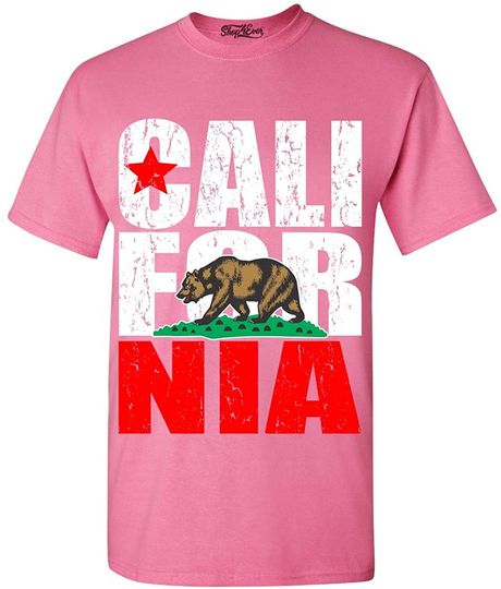 Discover California State Flag Bear T Shirt