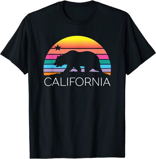 Discover California Surf Vintage Beach 80s T Shirt