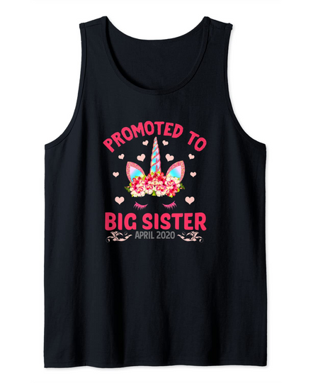 Promoted to Big Sister April Baby Reveals Unicorn Tank Top