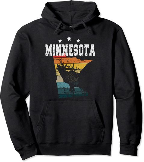 Vintage Minnesota Hunter Pullover Hoodie