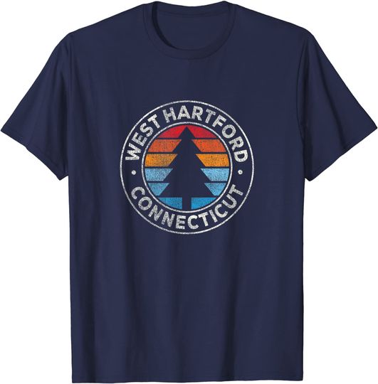 West Hartford Connecticut CT Vintage Graphic Retro 70s T-Shirt