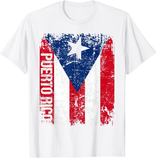 Puerto Rico Vintage Flag T Shirt