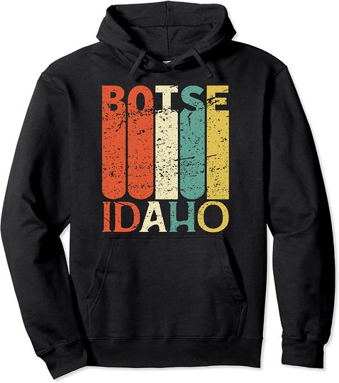 Retro Boise Residents State Idaho Pullover Hoodie