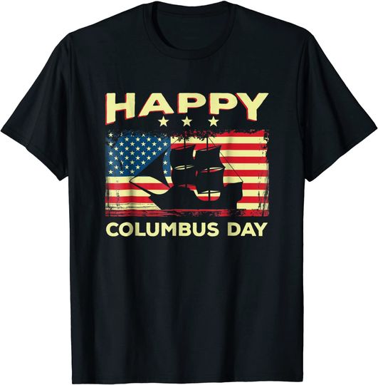 Happy Columbus Day T-Shirt Discovery Italian Explorer