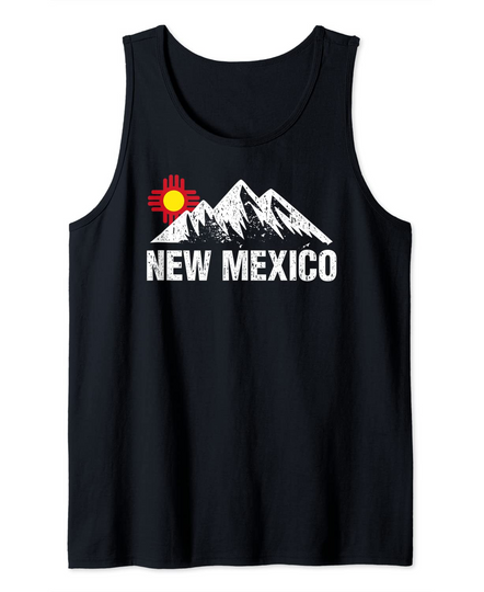 Vintage Sunset Mountain New Mexico Tank Top