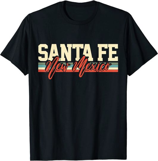 Discover Santa Fe New Mexico Retro T-Shirt