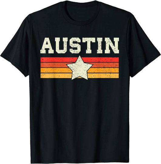 Austin Texas Retro Vintage T Shirt