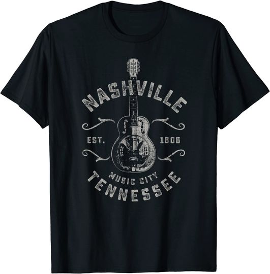 Nashville Music City USA Vintage T Shirt