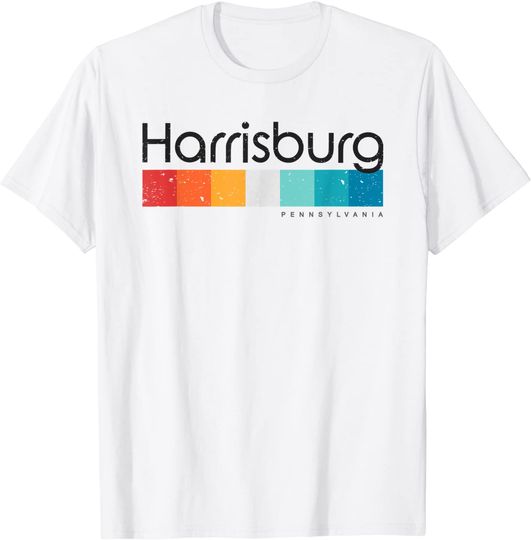 Harrisburg PA Distressed Graphics T Shirt