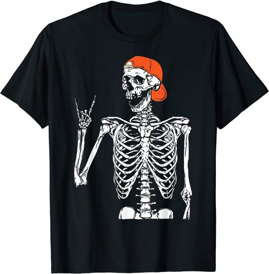 Skeleton Hand Rock On Costume Halloween Gifts T-Shirt