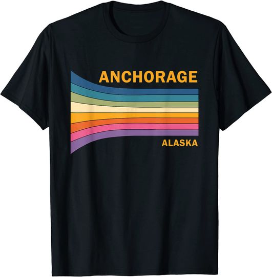 Retro Vintage 70s Anchorage Alaska T Shirt