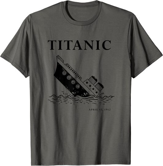 Vintage Titanic 1912 Cruise Under the Sea 90's Funny T-Shirt