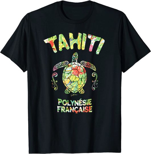 Tahiti French Polynesia Sea Turtle T-Shirt
