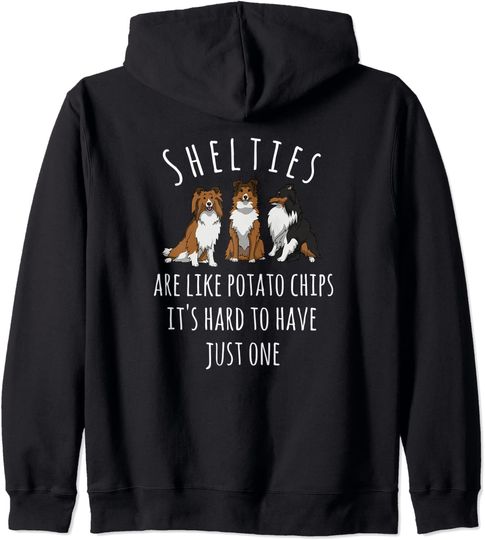 Shelties Like Potato Chips Hoodie