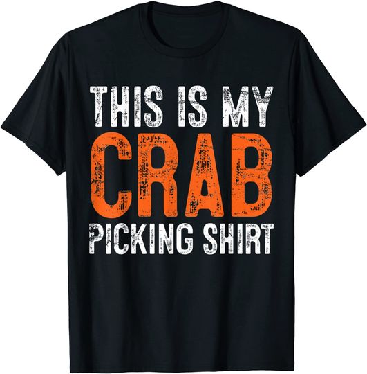 Crab Picking Crabbing Vintage T-Shirt