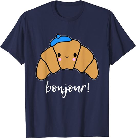 Croissant Gift Idea for France Girls Trip T-Shirt