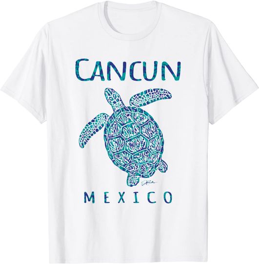 Cancun Mexico Sea Turtle Beach T-Shirt