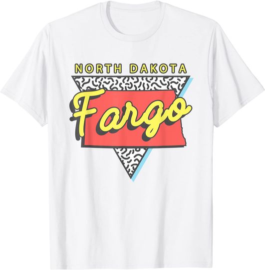 Fargo North Dakota Retro Triangle T Shirt