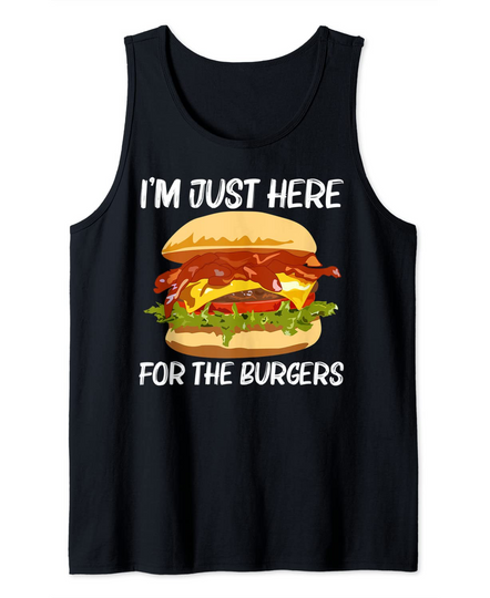 Best Burger Design For Men Women Hamburger Sandwich Lovers Tank Top